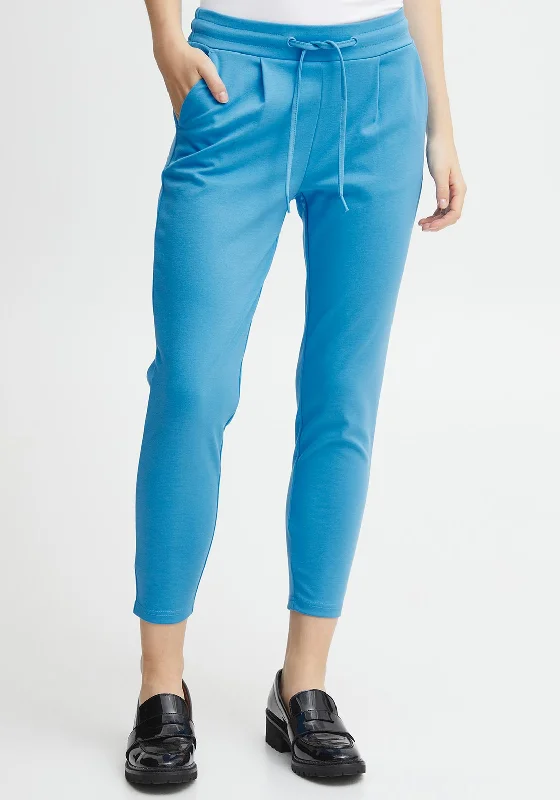 Utility Pants-Ichi Kate Cropped Jogger Trousers, Blithe