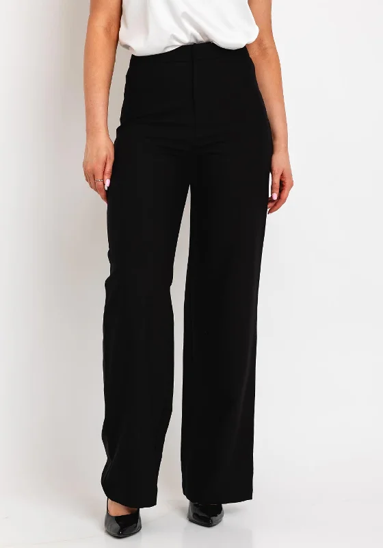 Business Pants-Tiffosi Roxy Straight Leg Trouser, Black