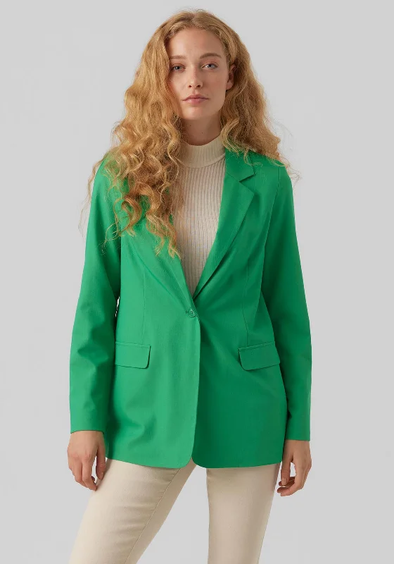 Jackets Logo-Vero Moda Zelda Loose Blazer, Bright Green