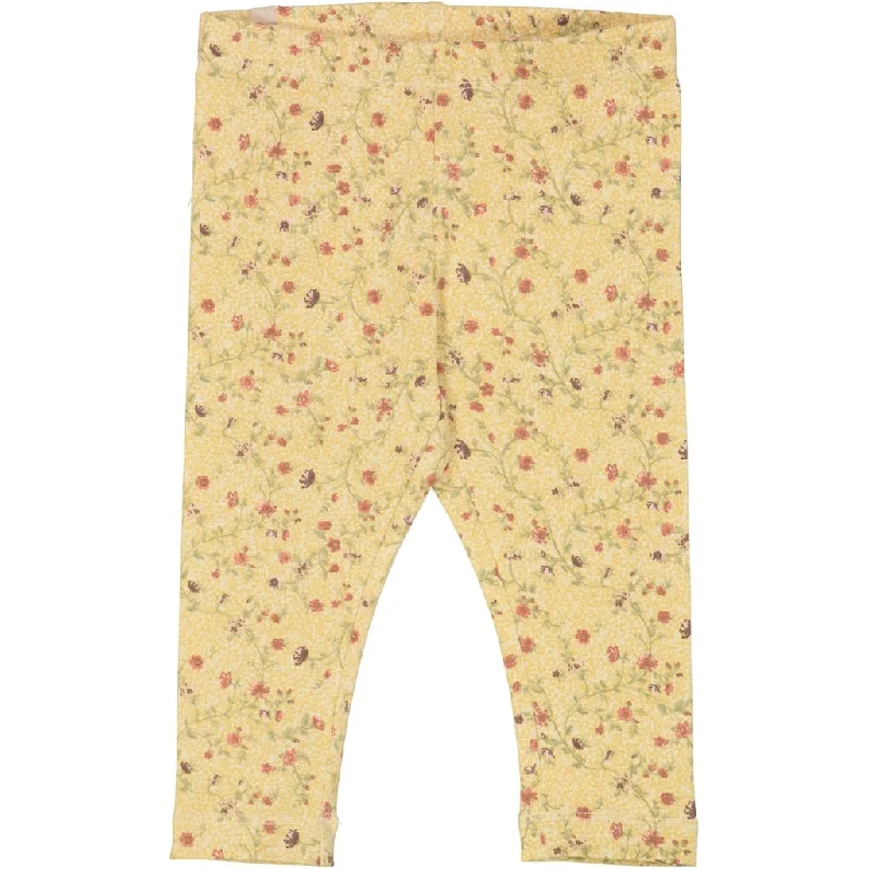 Painter Pants-Jersey Leggings - clam flower vine