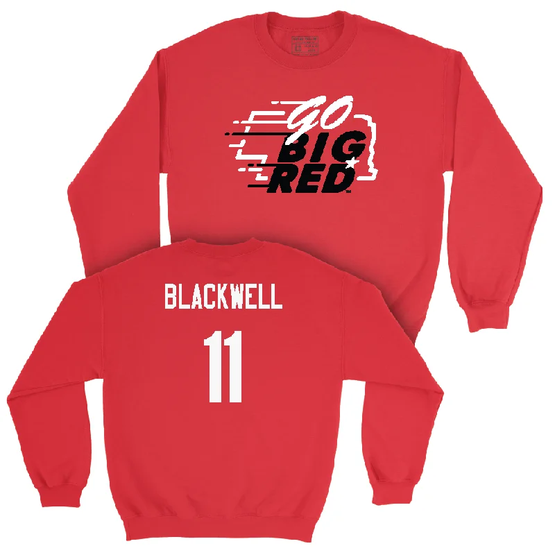 Long Sleeve Sun Protection-Red Women's Volleyball GBR Crew - Leyla Blackwell