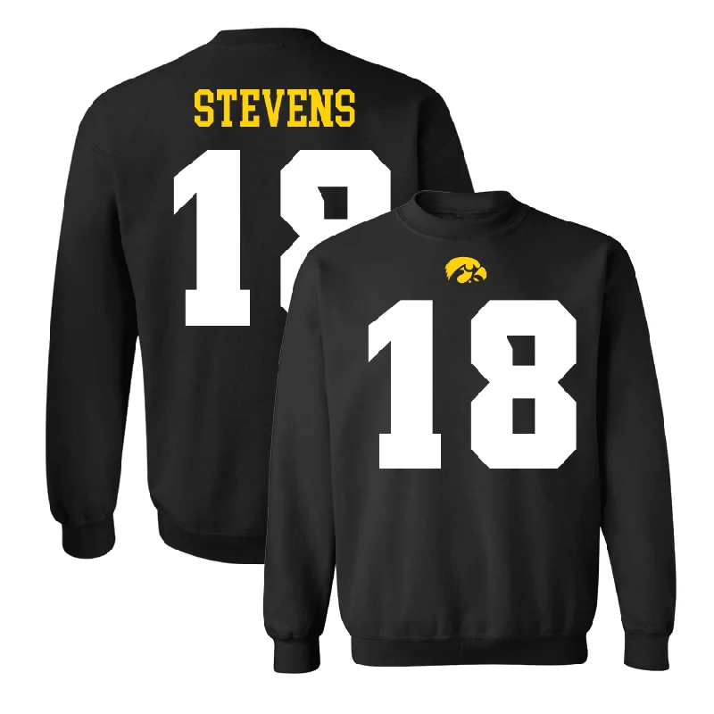 Long Sleeve Polyester-Football Black Shirsey Crew - Drew Stevens