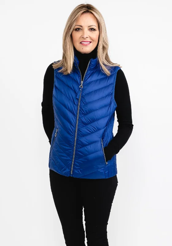 Jackets Road Trip-Frandsen Quilted Short Gilet, Royal Blue