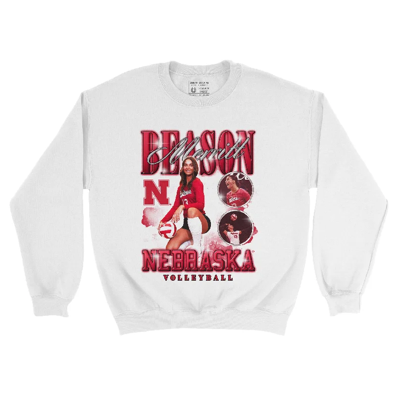 Long Sleeve Quick-Dry-EXCLUSIVE RELEASE: Merritt Beason Retro White Crew