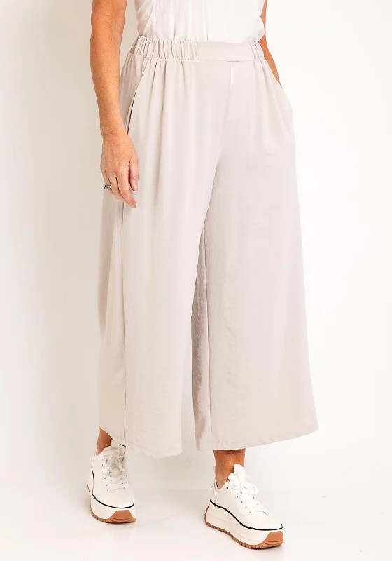 Training Pants-Ever Sassy Wide Leg Culottes, Beige