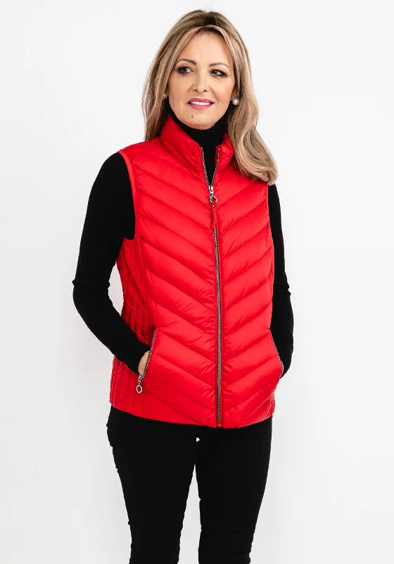 Jackets Alumni-Frandsen Quilted Short Gilet, Red