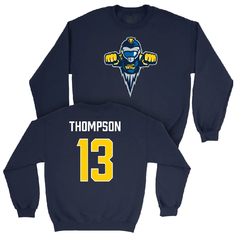 Long Sleeve Checkered-Toledo Football Navy Legacy Crew - Nicholas Thompson | #13