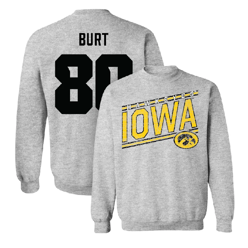 Long Sleeve Beach Cover-Up-Sport Grey Football Slant Crew   - Michael Burt