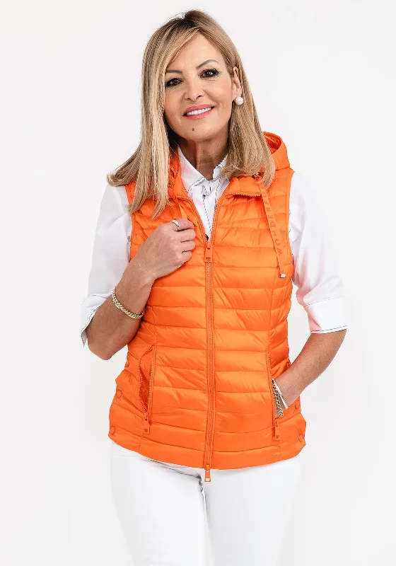 Jackets Personalized-Barbara Lebek Down Free Quilted Gilet, Orange