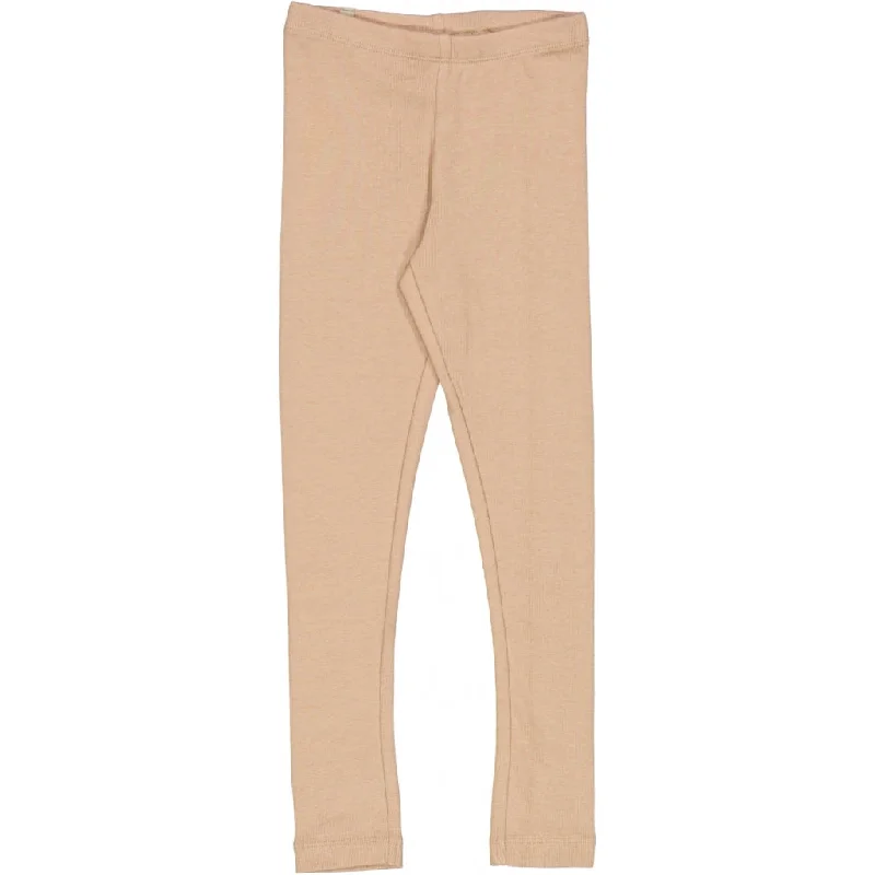 Slim Fit Pants-Rib Leggings - affogato