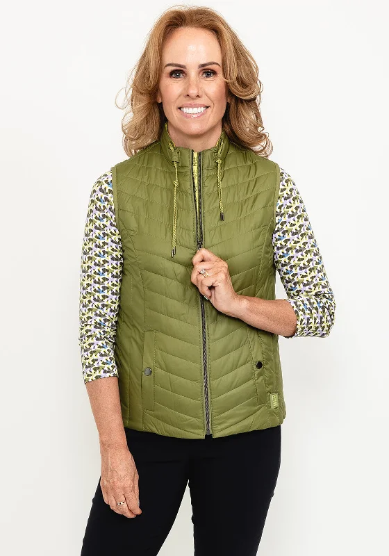 Jackets Softshell-Rabe Lightweight Padded Gilet, Green