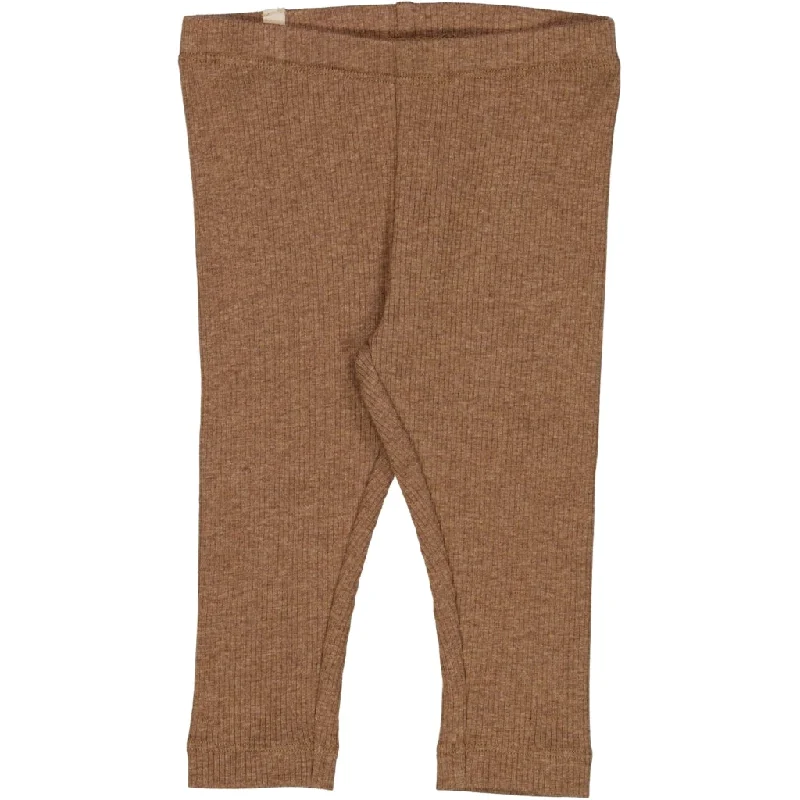 Office Pants-Jersey Leggings - coffee melange