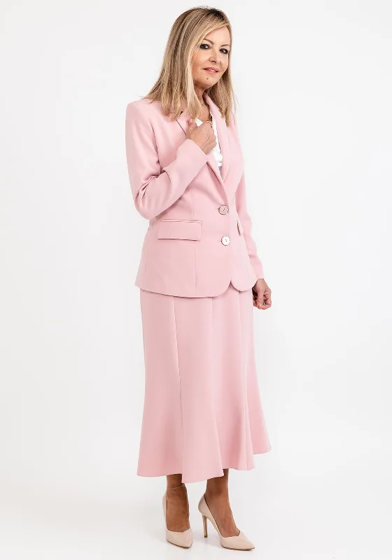 Jackets Custom-Via Veneto Dolores Single Breasted Blazer, Blush