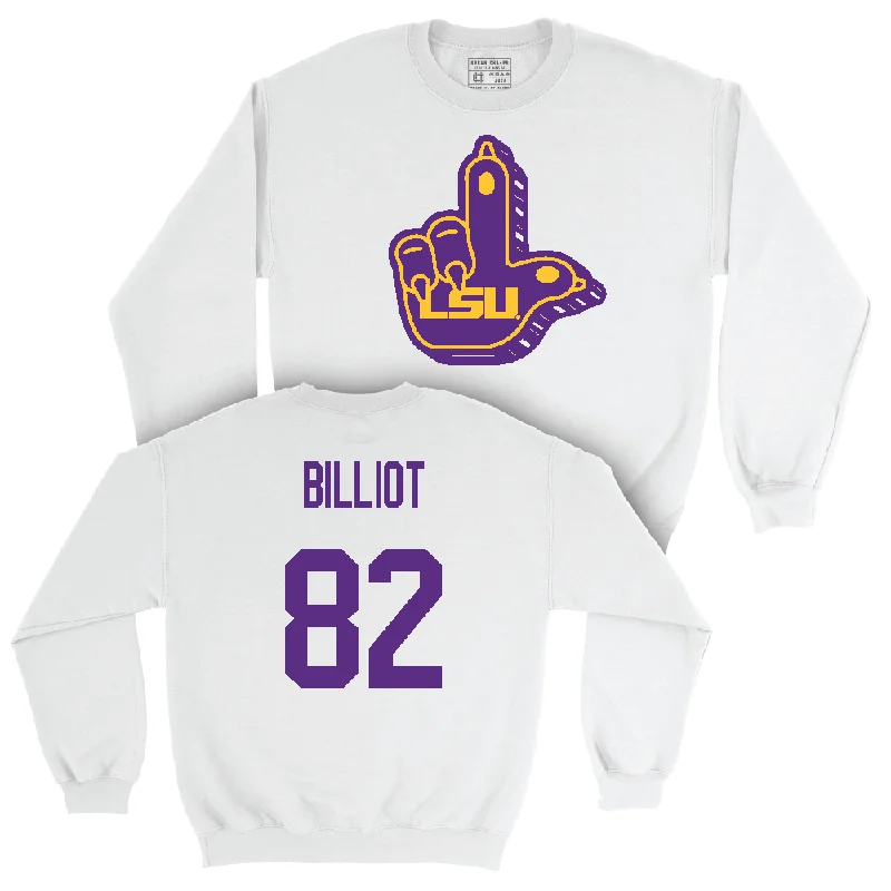 Long Sleeve TV Show-Football White "L" Paw Crew  - Kylan Billiot