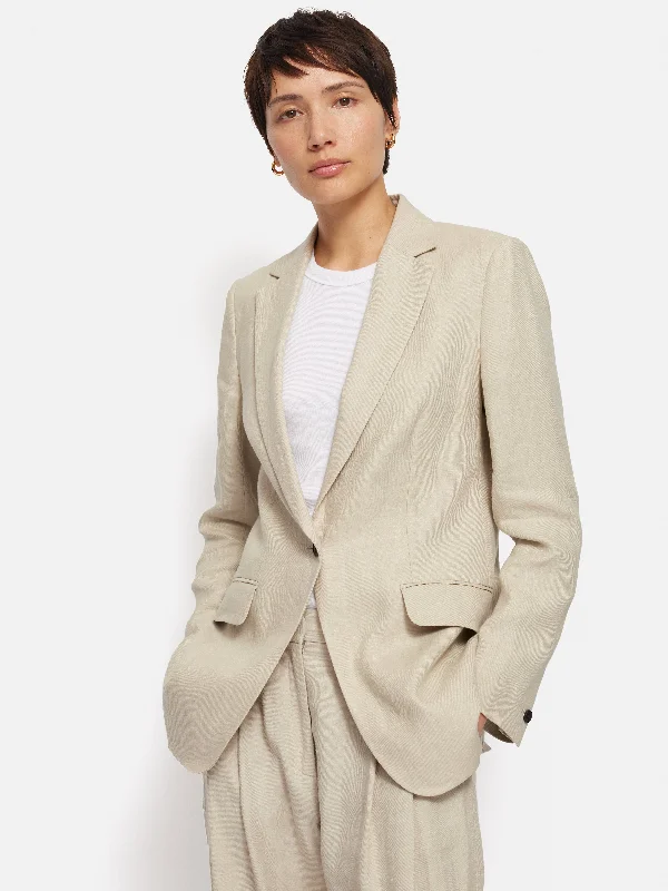 Jackets Fashion-Italian Linen Knox Blazer | Stone