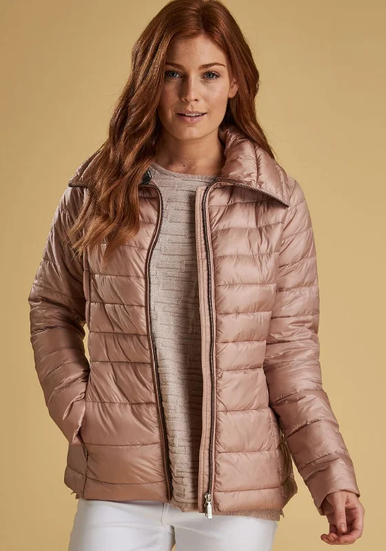 Jackets Team Spirit-Barbour Womens Drovers Quilted Jacket, Pale Pink