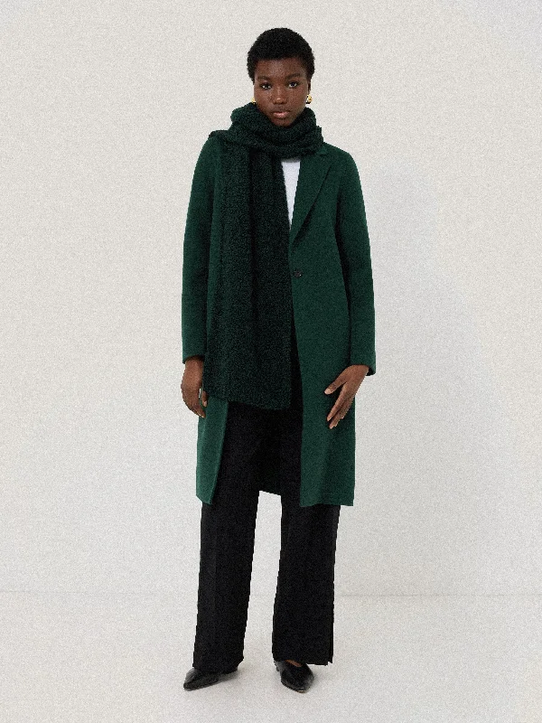 Jackets Skiing-Double Faced Tailored Coat | Green