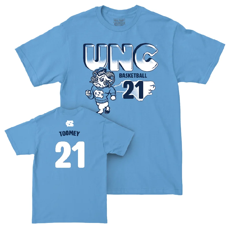 T-Shirt Bulk Order-UNC Women's Basketball Mascot Carolina Blue Tee  - Ciera Toomey