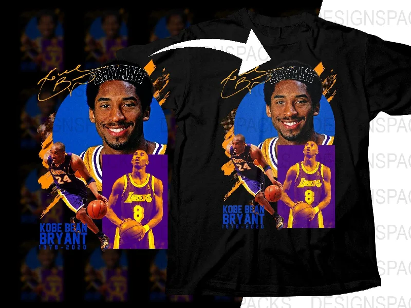 T-Shirt College-Kobe Bean Bryant Legend Lakers Tribute Bootleg Png Digital Download