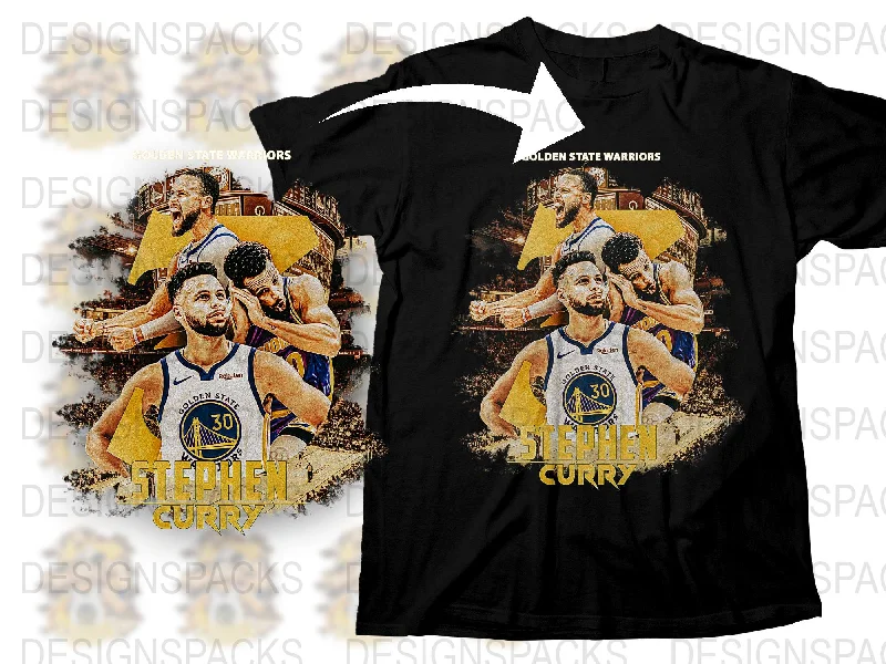 T-Shirt Cyber Monday-Golden State Warriors Stephen Curry Bootleg Png Digital Download