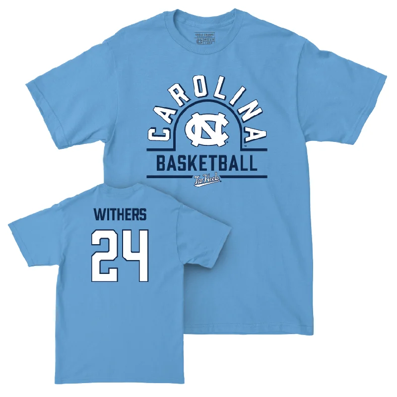 T-Shirt Best Seller-UNC Men's Basketball Carolina Blue Classic Tee - Jae'Lyn Withers