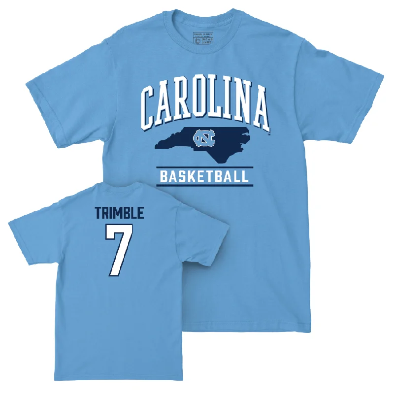 T-Shirt Printed-UNC Men's Basketball Carolina Blue Arch Tee - Seth Trimble