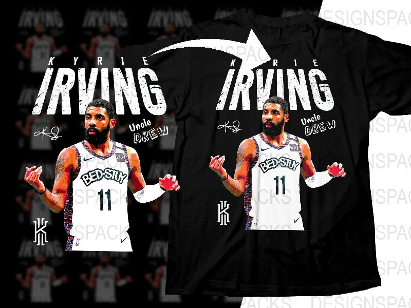 T-Shirt Fishing-Uncle Drew Kyrie Irving Bed-stuy Brooklyn Nets Basketball Player Png Digital Download