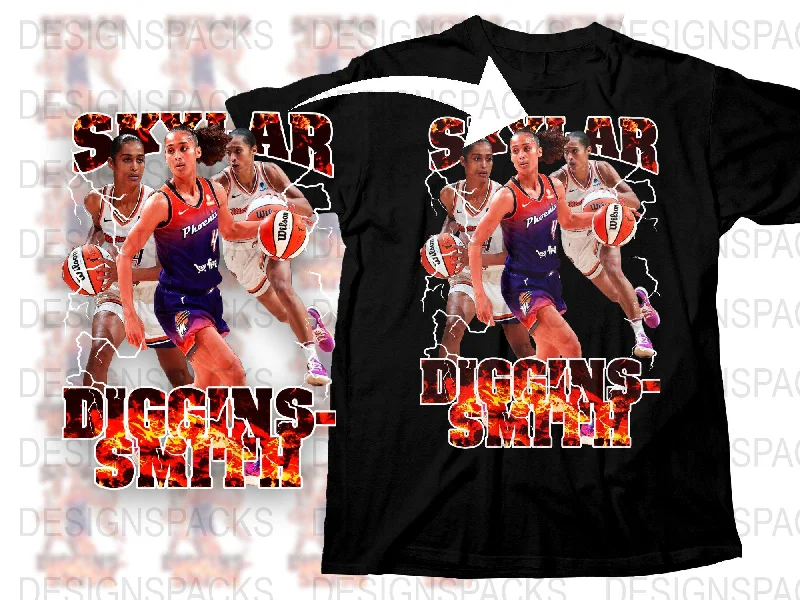 T-Shirt Girls-Skylar Diggins-Smith Phoenix Mercury Graphic Png Digital Download