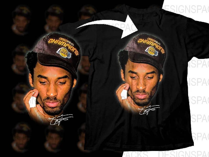 T-Shirt Baby-Los Angeles Lakers Basketball Star Kobe Bean Bryant Signed Bootleg Png Digital Download