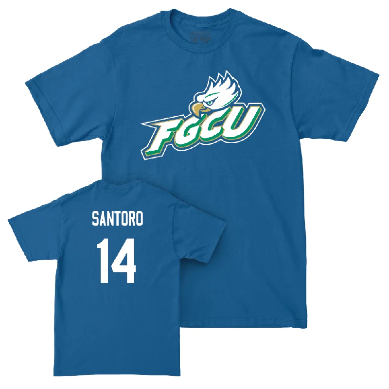 T-Shirt Gray-Blue Women's Basketball FGCU Tee - Casey Santoro