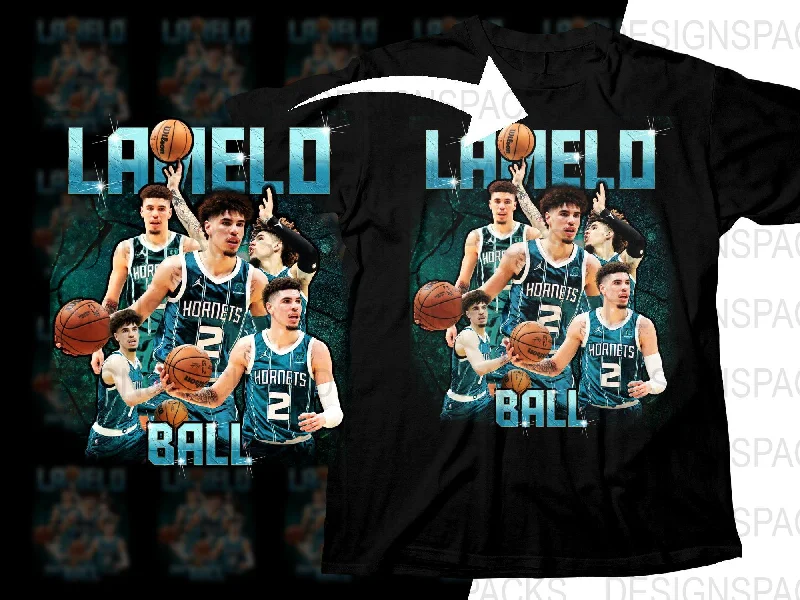 T-Shirt Loose Fit-LaMelo Ball Basketball Superstar Bootleg Png Digital Download