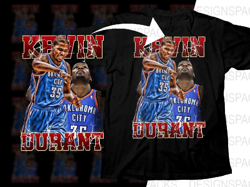 T-Shirt Christmas-Kevin Durant Oklahoma City Thunder Basketball Star Bootleg Png Digital Download