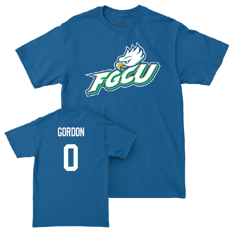 T-Shirt Yellow-Blue Women's Basketball FGCU Tee - Karina Gordon