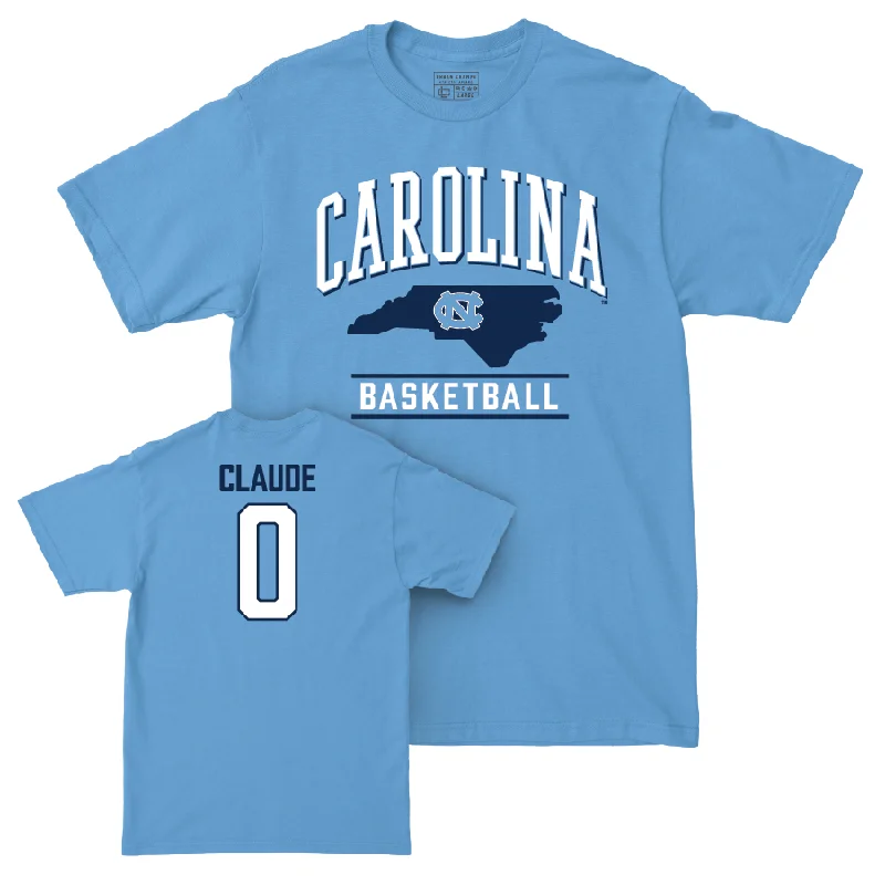 T-Shirt Lightweight-UNC Men's Basketball Carolina Blue Arch Tee  - Tyzhaun Claude