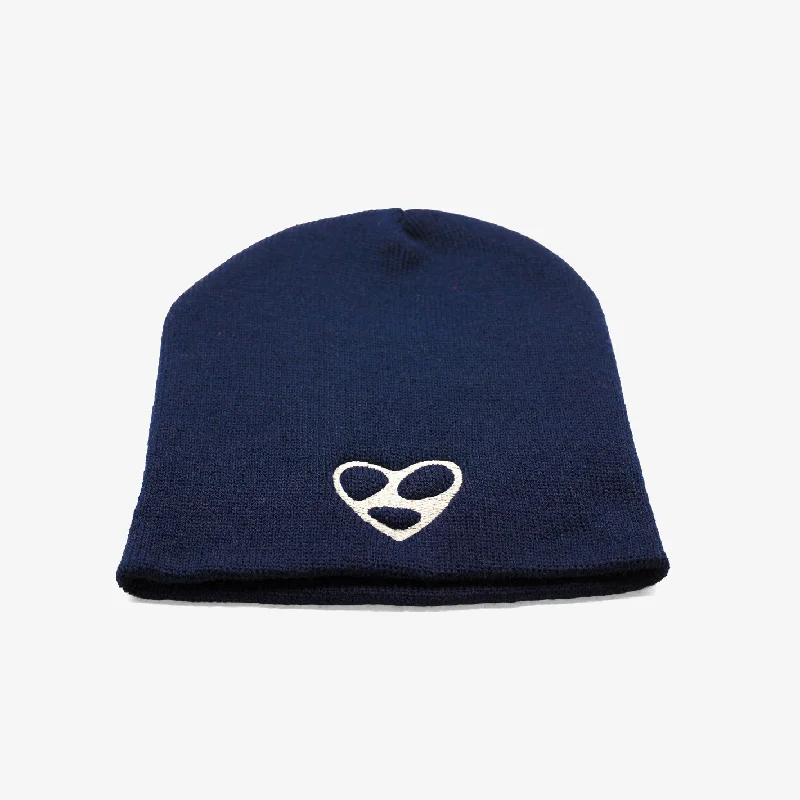 Hat Gray-Limo Heart Skully (Navy/Silver)