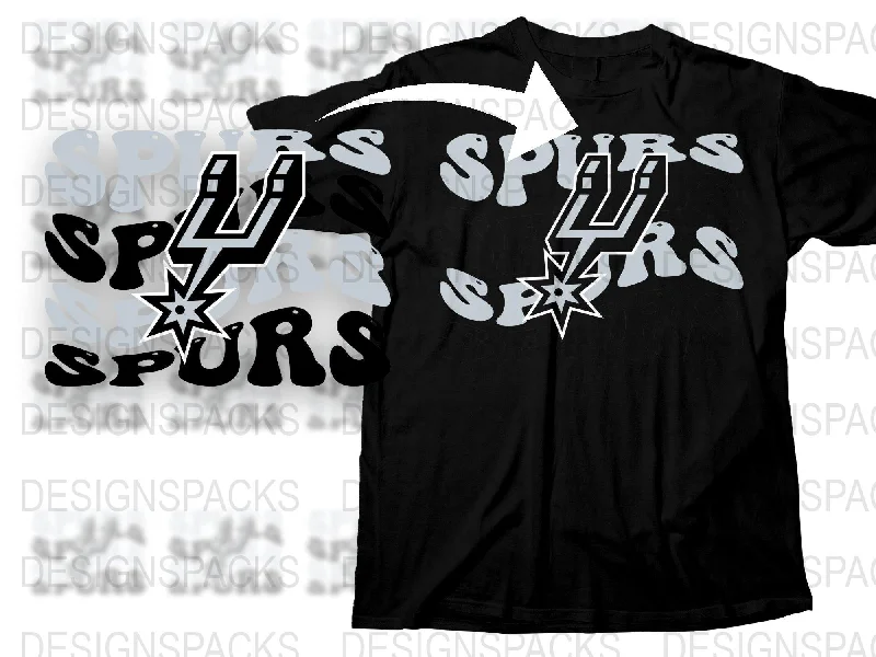 T-Shirt Limited Stock-San Antonio Spurs Graphic Retro Design Png Digital Download