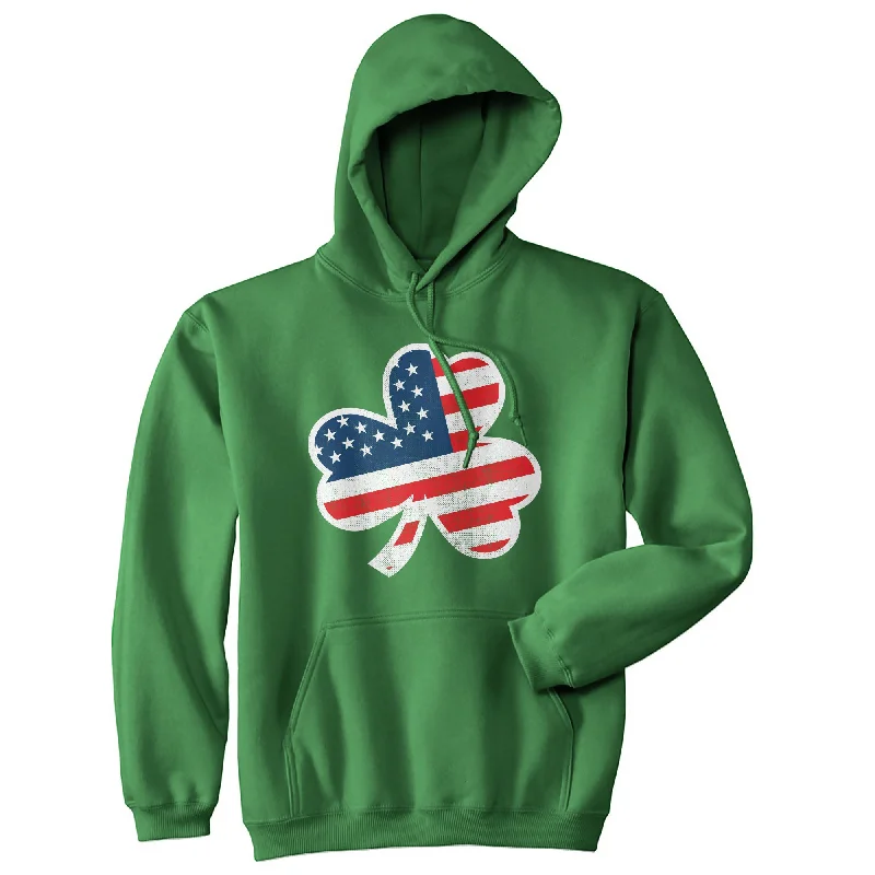 Hoodie Poolside-American Flag Shamrock Hoodie