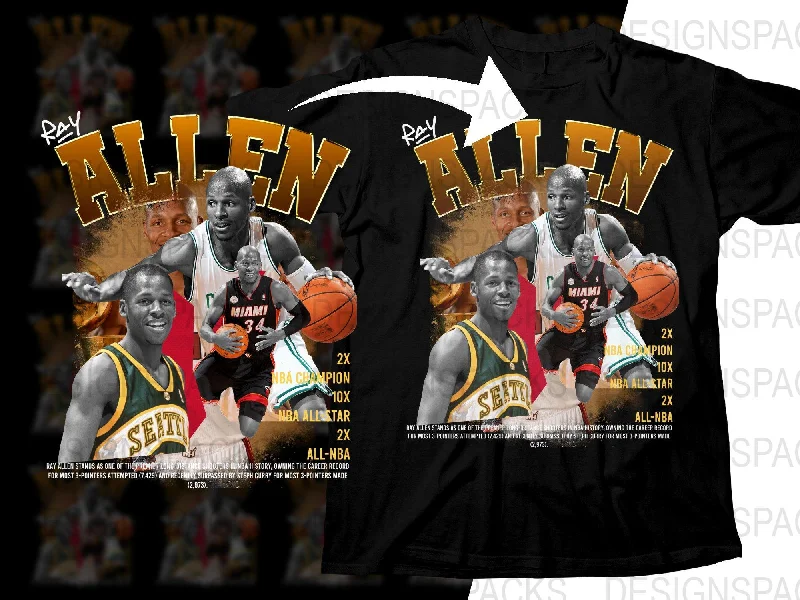 T-Shirt Meme-Ray Allen Basketball Legend Highlight Bootleg Png Digital Download