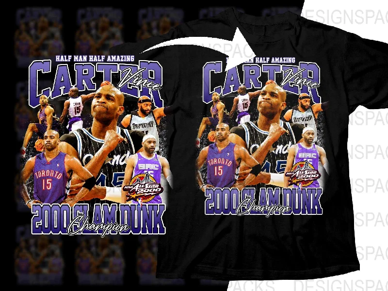 T-Shirt Toddler-Half Man Half Amazing Vince Carter Slam Dunk Champion Bootleg Png Digital Download