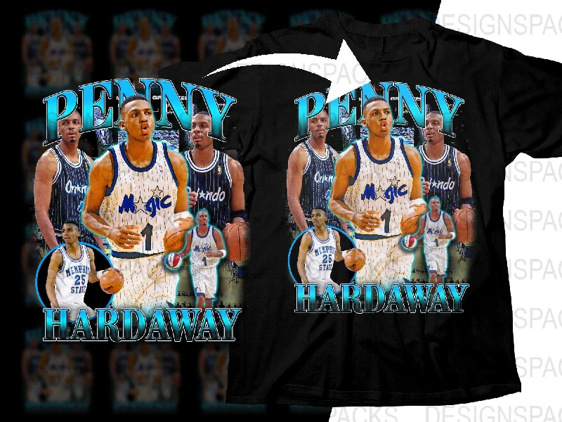 T-Shirt Lounge-Iconic Penny Hardaway Basketball Legend Bootleg Png Digital Download