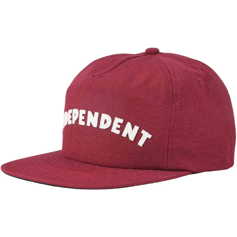 Hat Packable-Independent Brigade Strapback Hat Cardinal