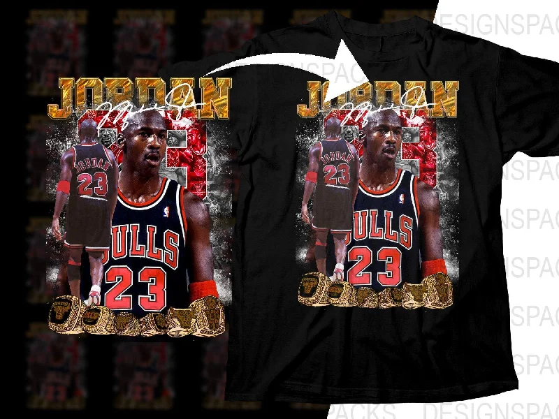 T-Shirt Bulk Order-Legendary Michael Jordan Basketball Champion Chicago Bulls Bootleg Png Digital Download