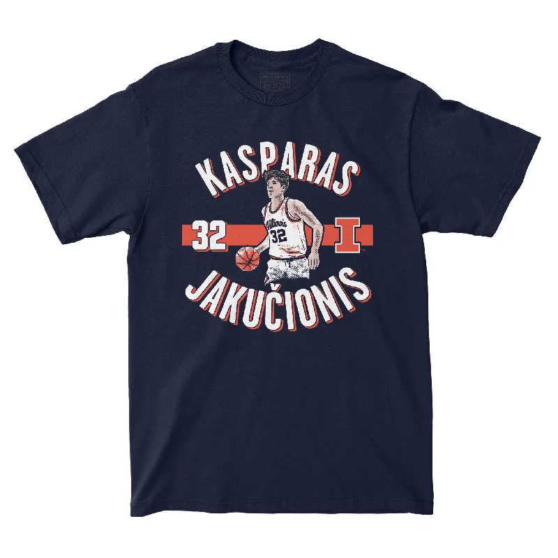 T-Shirt Quote-EXCLUSIVE RELEASE: Kasparas Jakucionis Classics Navy Tee