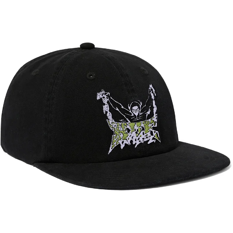 Hat Football-Huf Zine 6 Panel Hat Black