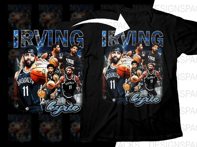 T-Shirt Camping-Irving Kyrie Brooklyn Nets Basketball Legend Bootleg Png Digital Download