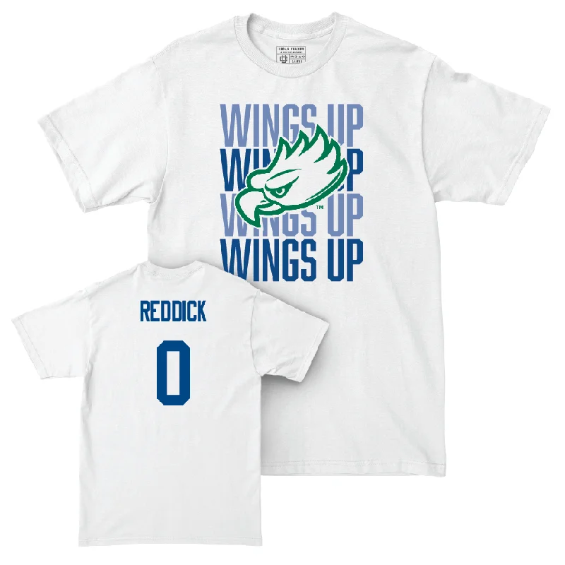 T-Shirt Mother’s Day-Men's Basketball White Wings Up Tee - Jack Reddick