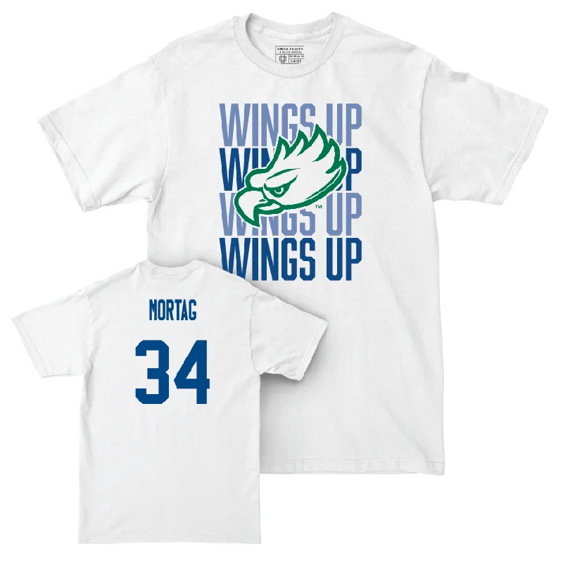 T-Shirt Party-Women's Basketball White Wings Up Tee - Anna Mortag