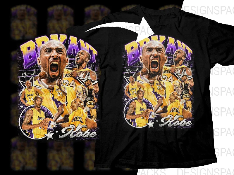 T-Shirt Online Exclusive-Kobe Bryant Los Angeles Lakers Basketball Legend Bootleg Png Digital Download