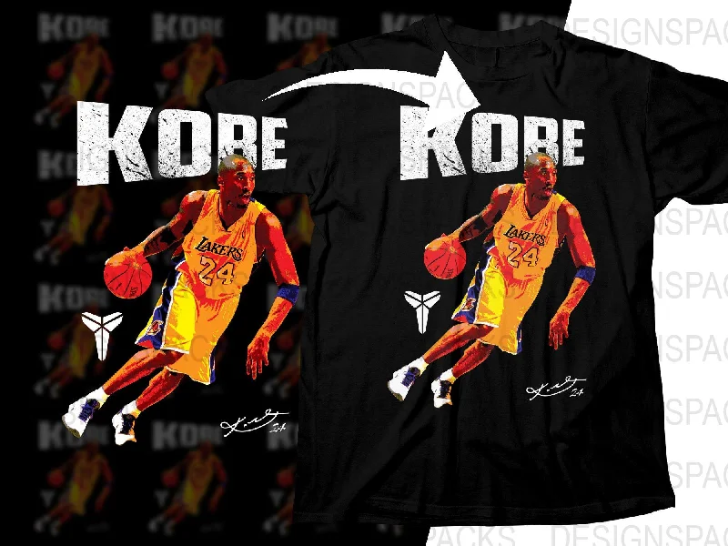 T-Shirt Classic-Iconic Kobe Bryant Basketball Legend Los Angeles Lakers Png Digital Download