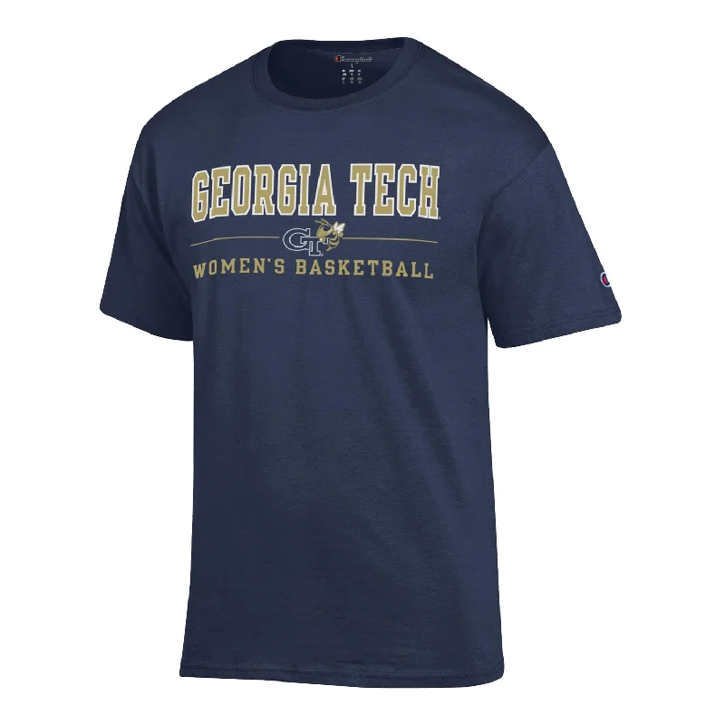 T-Shirt Hall of Fame-Georgia Tech Yellow Jackets Women's Basketball Navy T-Shirt